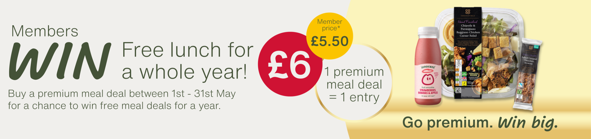 Win lunch for a year
